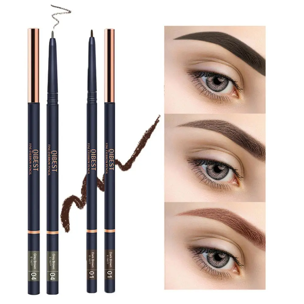 Waterproof Automatic Eyebrow Pen With Brush Ultrafine 3D Eye Brow Tint Dyeing Tattoo Pencil | Красота и здоровье