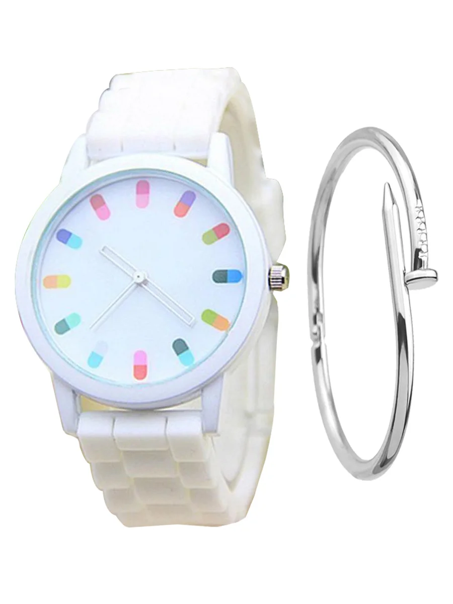Vrouwen Band, siliconen Horloge Van De Pols Van Sport Casual Wear Merk