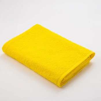 

Terry towel "Save and I", size 70x130 cm, yellow color