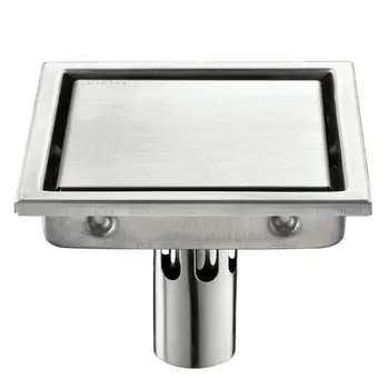 

Square Stainless Steel Bathroom Shower Room Floor Drain Hotel Invisible Deodorant Floor Drain