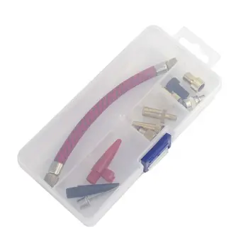 

11 Pcs Bike Tyre Air Pump Inflator Replacement Extension Hose for Valve #917