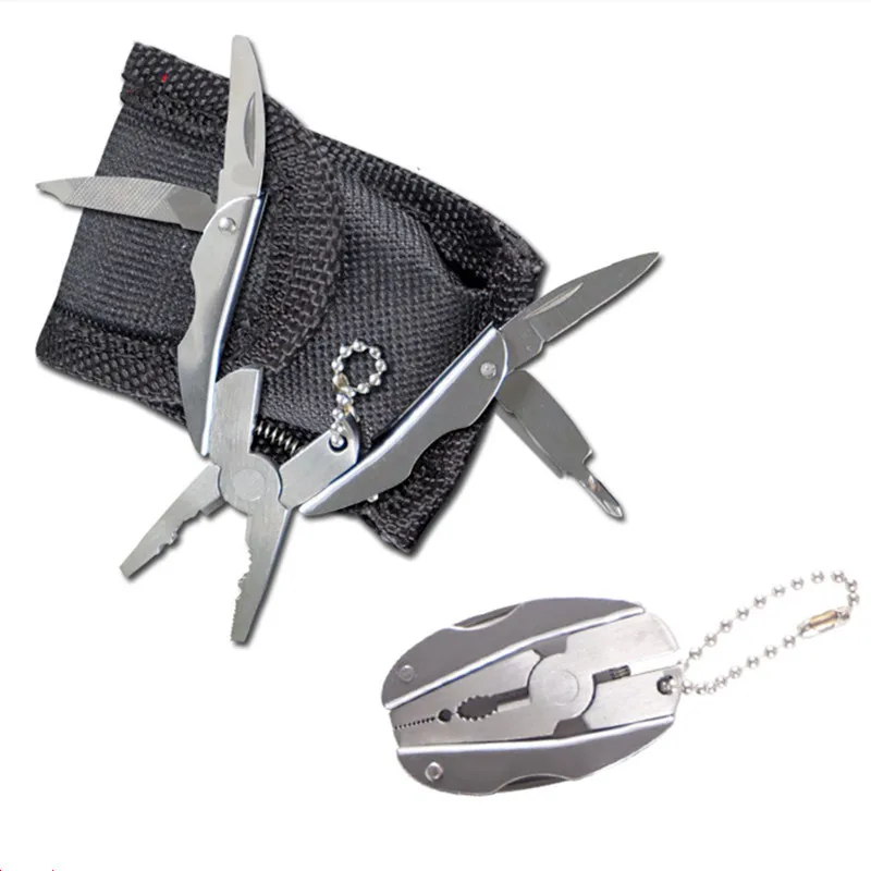 Portable Pocket Multitool EDC Stainless Steel Multitool Pliers Knife Screwdriver for Outdoor Survival Camping Hunting and Hiking