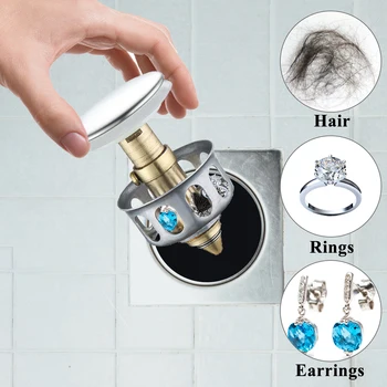 

Universal Wash Basin Bounce Drain Filter Sink Drain Vanity Stopper Bathroom Accessories Bathtub Plug Trap Hair Catcher Faucet