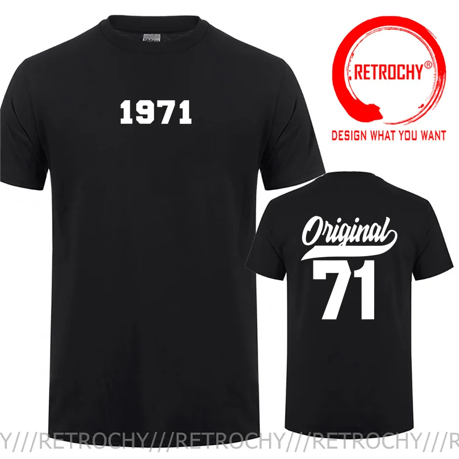 

Классическая мужская футболка для новорожденных 1971, сделанная в 1971 году футболка для папы, подарок на день рождения, футболка, Новая повседневная одежда