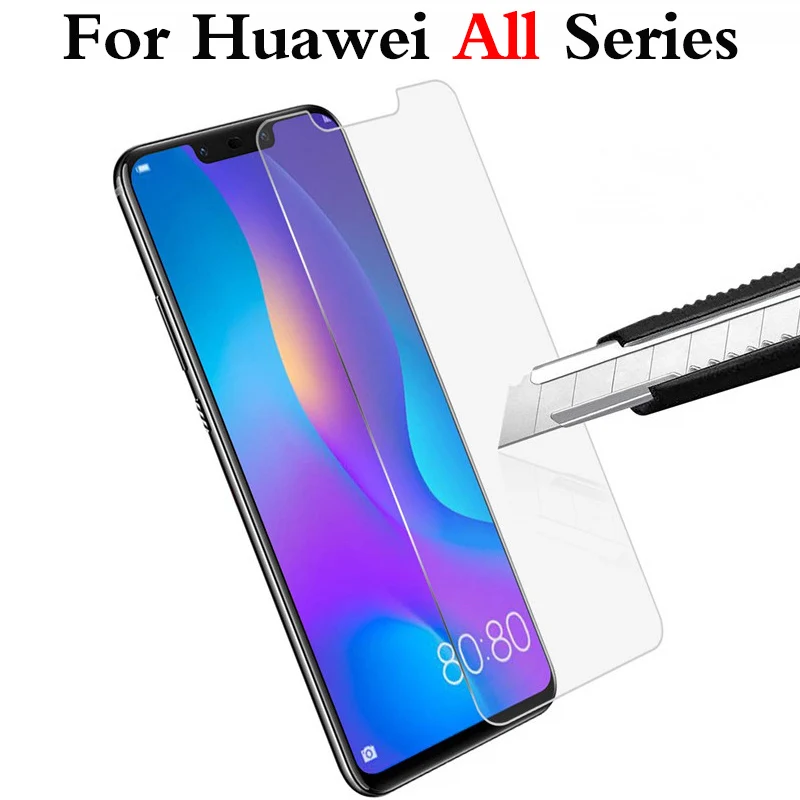 

9h HD Protective Glass for huawei p30 p20 p10 lite Screen Protector on honor 8x x8 8c 8a 8s onor 8 x a c safety Accessories film