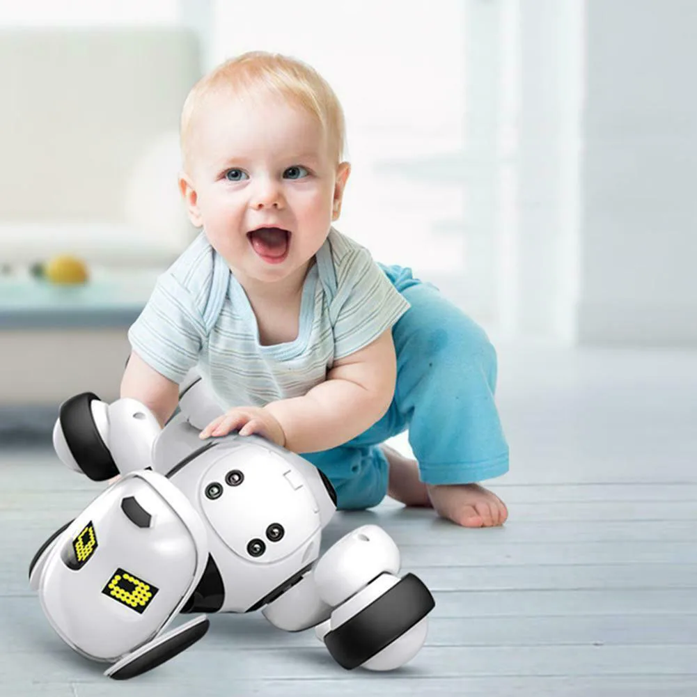 Remote Control Educational Talking Intelligent Interactive Led Electronic Pet Toy Sing Dance RC Robot Dog Birthday Gift Smart