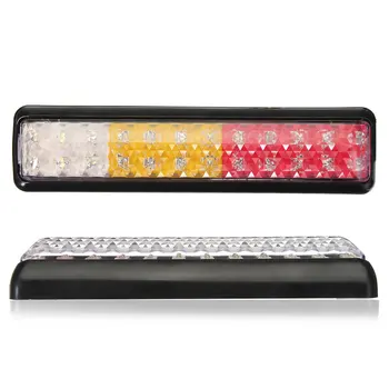 

Hot 10V-30V Car Turning Light Led Autolamps Rear Tail Brake Light Clear Lens Combination Slimline Lamp Waterproof