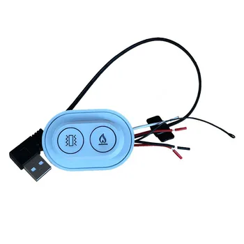 

5pcs Heating Massage Dual Control Switch Massage Heating Temperature Control Switch Protection Belt Switch