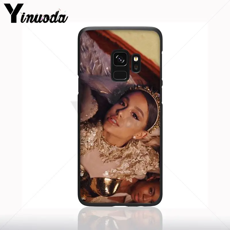 Coque untuk Galaxy S9 Ariana Grande Soft Shell Ponsel Case untuk Samsung Galaxy S10plus S9 S8plus S10e A50 A70 A10 ponsel