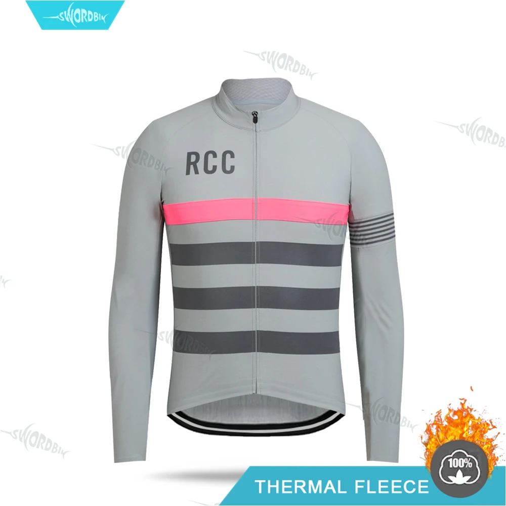 Cycling Jerseys Мужская зимняя велосипедная одежда, RCC, термальная флисовая велосипедная Джерси, набор, куртка для шоссейного велосипеда, костюм, велосипедная спортивная одежда, Ropa Ciclismo - Цвет: Cycling Jerseys
