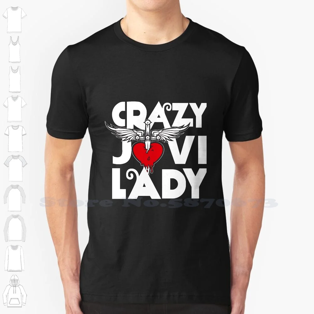 Crazy Jovi Lady Wanted Dead Or Alive Bon Shirt Joti Gift For Fans And Lovers Custom Funny Hot Sale Tshirt Jovi Girl Jovi Bon