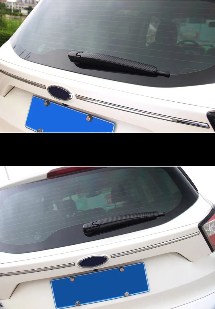 ABS черный карбоновый стеклоочиститель накладка автомобиля Наклейка внешние аксессуары подходят для Ford Escape Kuga C1550