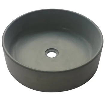 

Nordic round cement basin wash sink home bathroom creative washbasin concrete washbasin above counter basin