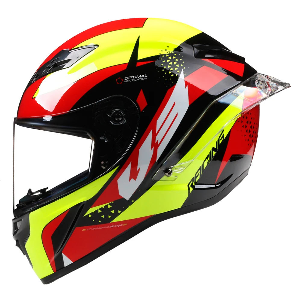 Последние предложения Полнолицевой мотоциклетный шлем Capacete Casco De Moto DOT утвержденный Capacete для гоночного руля