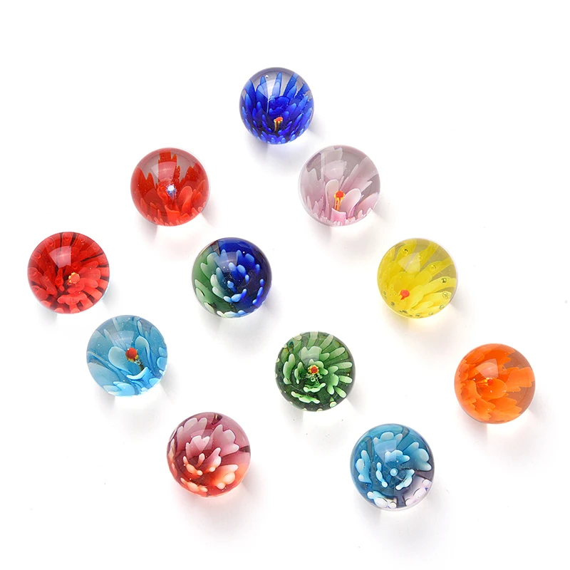 25mm Glass Ball Toys Cream Console Game Pinball Machine Cattle Small