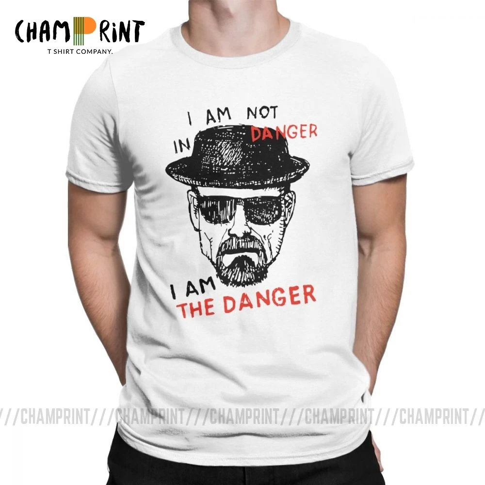 Breaking Bad I Am The Denger винтажная Мужская футболка Heisenberg короткий рукав топы с принтом