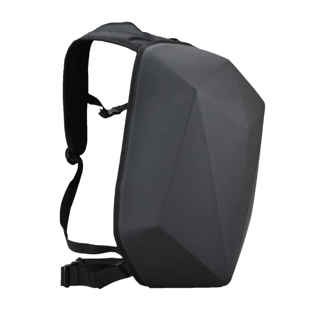 Black Hard Shell Case / Motorcycle Sport Bike Laptop Backpack