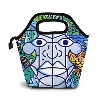 

Gaea Lunch Bag Boxes Bags Portable Insulated Picnic Food Box for Women Men