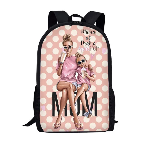 INSTANTARTS/комплект из 3 предметов, школьный рюкзак с рисунком для девочек, милая детская сумка для начальной школы с принтом принцессы, сумки для девочек-подростков - Цвет: HK818C