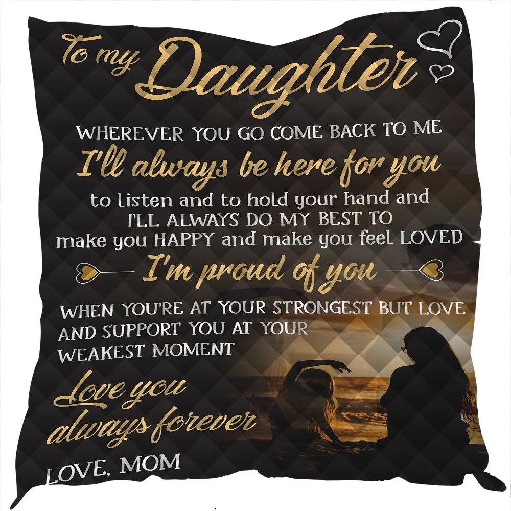 Дропшиппинг Мама Любовь к моей дочери любовь мама Лето одеяло коврик 3D печатных кровать диван для детей взрослый мальчик девочки подарок