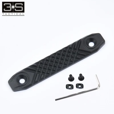 For M Lok Rail and Keymod Rail RS CNC Handguard Rail Cover 120mm/80mm Two Version Railscales Hunting Weaver Picatinny Rail - Цвет: 8CM-MA