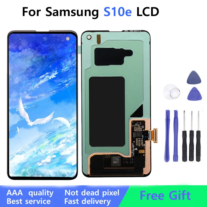 ЖК-дисплей SUPER AMOLED для Samsung Galaxy S10 E G973 G9730H дисплей с сенсорным экраном и