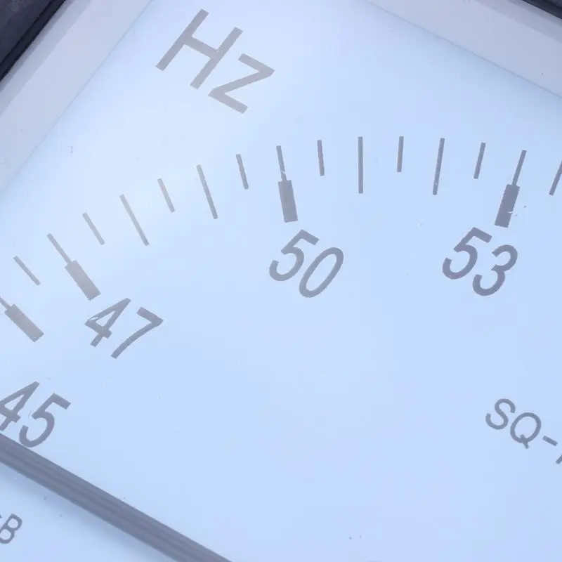 Горячая 45-55Hz 220V Аналоговый панельный частотомер индикатор Герц для мониторинга системы