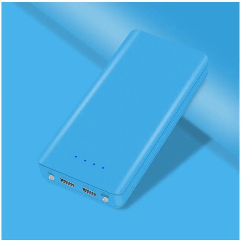 blue Двойной USB 8*18650 Батарейный корпус для хранения организованный горячий 8x18650 DIY зарядное устройство Коробка Внешний аккумулятор держатель чехол - Цвет: blue