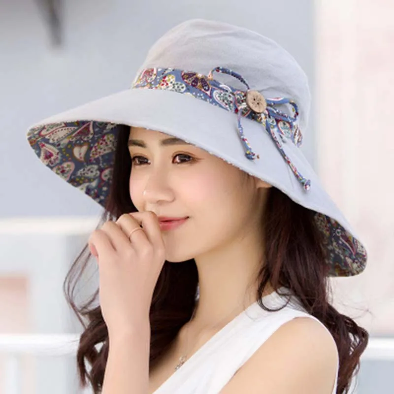 Summer Outdoor Fashion Ladies Big Brimmed Hat Sunscreen