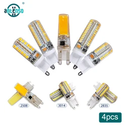 4pcs G9 LED Light Bulbs 6W 7W 9W 10W 12W G9 LED Lamp 220V G9 Base Bulb Replacement 60W Halogen Lamp for Chandelier Home Lighting