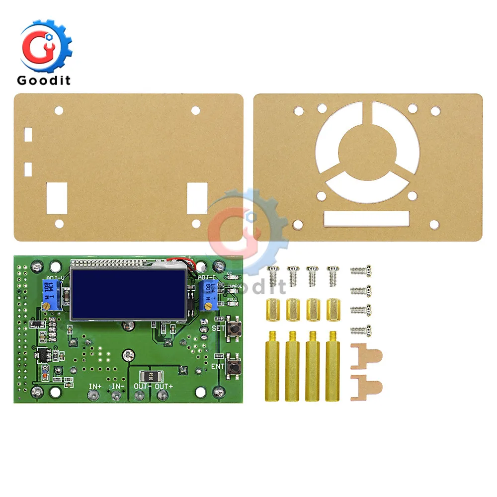 10A DC-DC Регулируемый CC CV Повышающий Модуль питания ЖК-дисплей двойной дисплей+ чехол dc-dc повышающий преобразователь diy