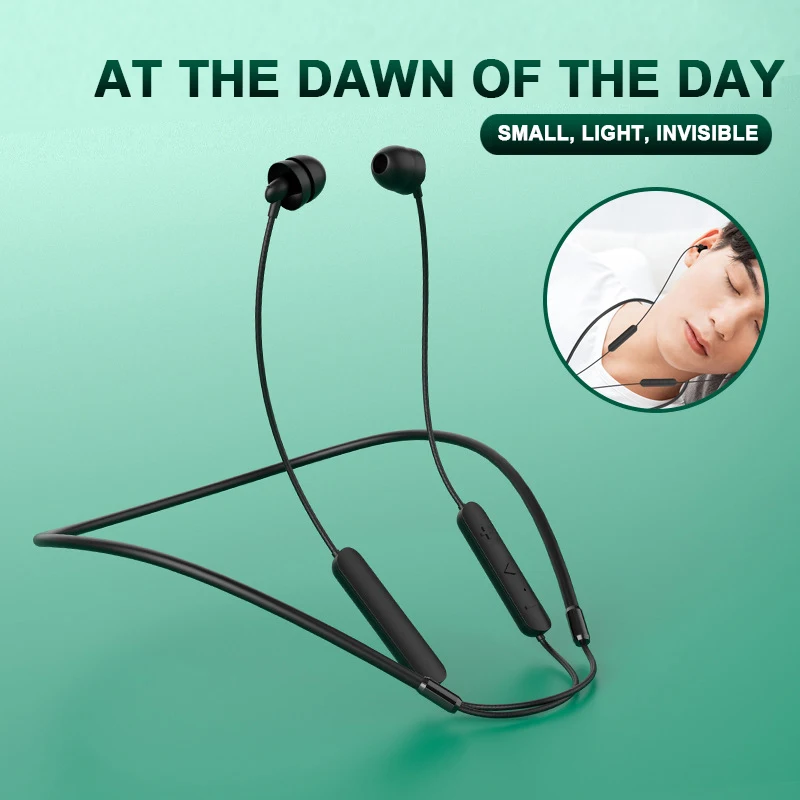 Soft Silicone Wireless Headset In Ear Earphone Noise Cancelling Earphone With Mic Bluetooth Wireless Sleeping Earphone HiFi
