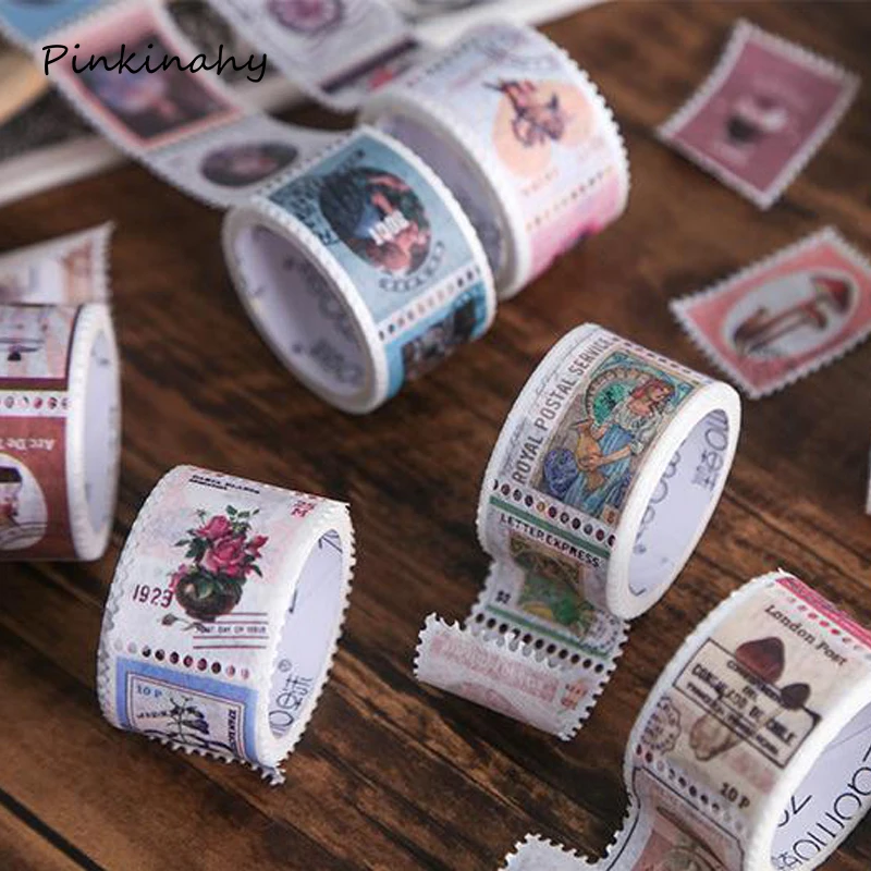Винтажный штамп кофейные цветы декоративная клейкая лента маскирующая васи лента DIY Скрапбукинг наклейка этикетка японские канцелярские принадлежности