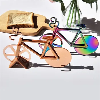 

New Design Stainless Steel Pizza Knife Two Wheel Pizza Slicer Knife Pizza Tool Round Pizza Knives