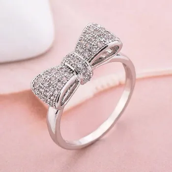 

UXN385 925 sterling silver wedding ring with zircon for men and women Engagement Wedding Gift