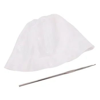 

1 pc Hair Highlights Cap Silicone Reusable Hair Dye Hat Hair Coloring Cap Hair Styling Tools for Salon Home