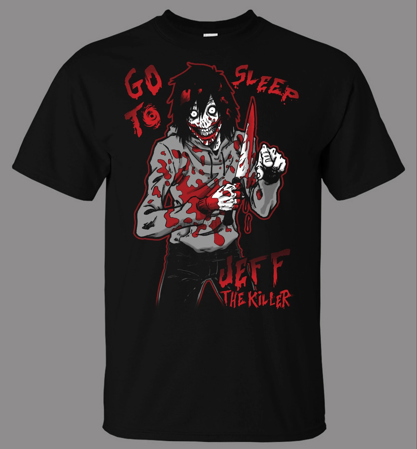 Jeff The Killer V2 T-Shirt - Direkt Vom Fachhandler Design T Shirts Casual Cool Print Shirt Summer Style Hot Man Tees | Мужская одежда