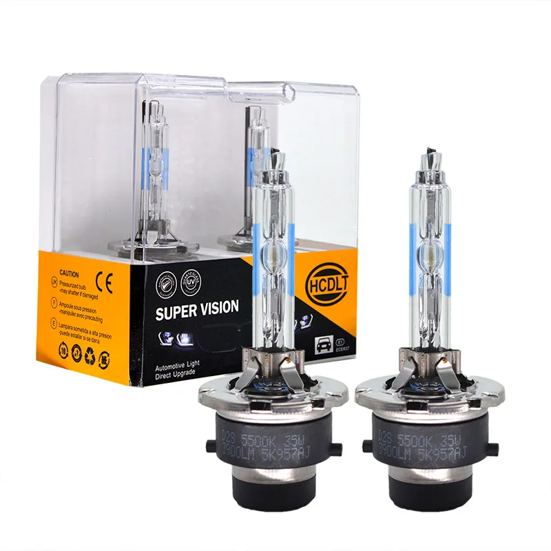 SKYJOYCE 2PCS 12V 35W Xenon D1S HID Headlamp Bulbs Metal Claw 55W D2S 5500K High Bright D3S D4S Xenon Standard Car Light Source (4)