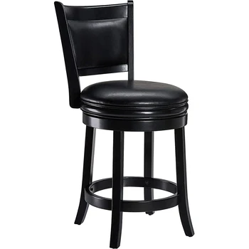 

Вращающийся барный стул твердая древесина назад барный стул высокий стул кожаный поворотный барный стул черный барный стул