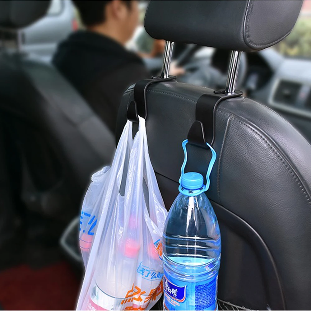 4pcs Car Seat Back Hooks Vehicle Headrest Hanger Holder Hooks Universal Headrest Mount Storage auto Internal Accessories