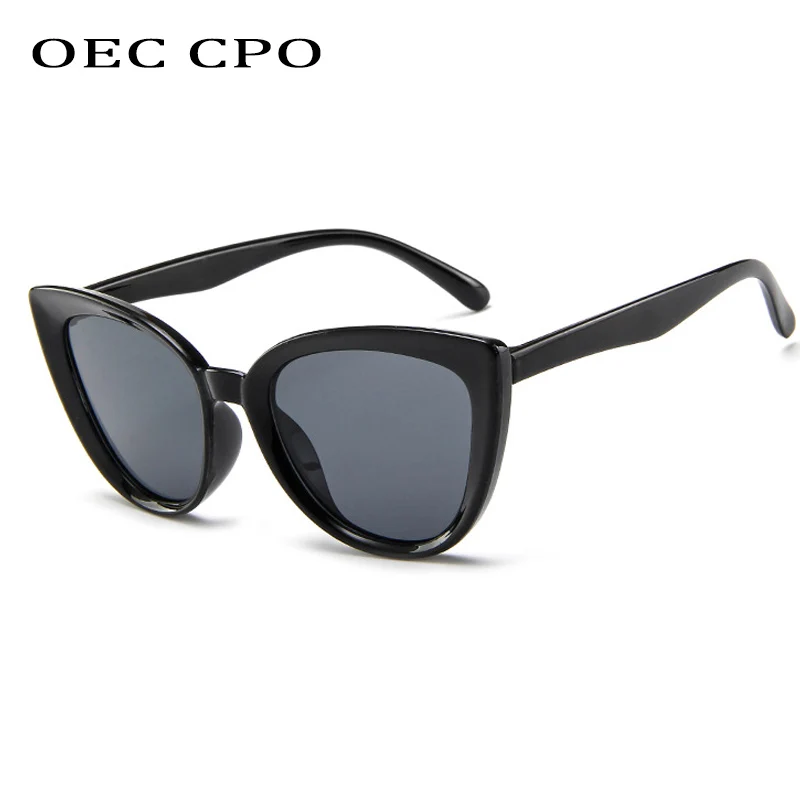 

Fashion Women Cat Eye Sunglasses Brand Designer Retro plastic Frame Sun Glasses Female Summer Style UV400 Eyeglasses O567