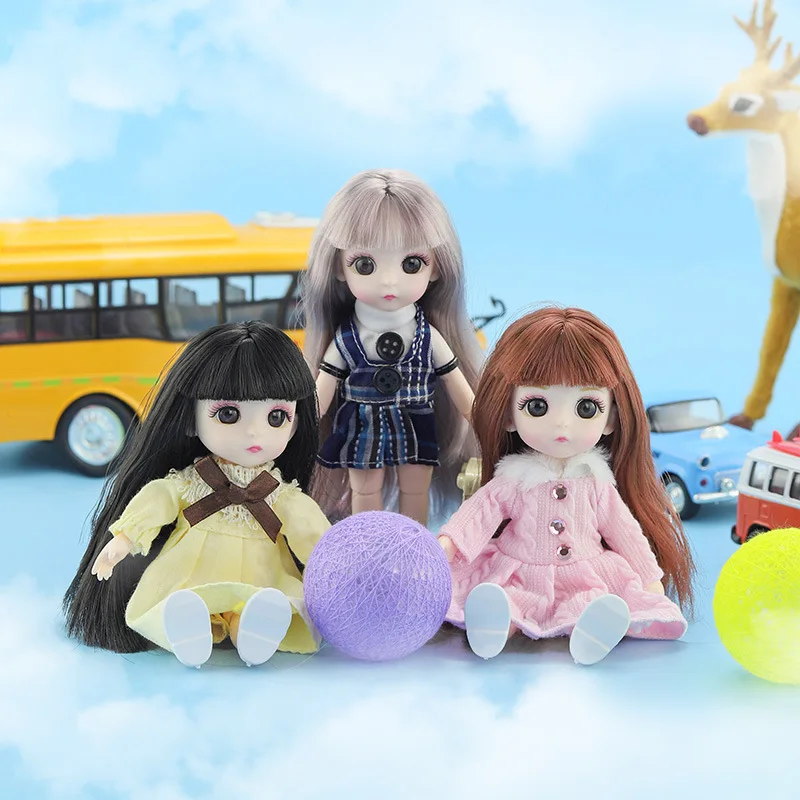 12 стилей BJD Кукла Одежда 1/12 16 см мини платье Повседневная одежда кукольный домик