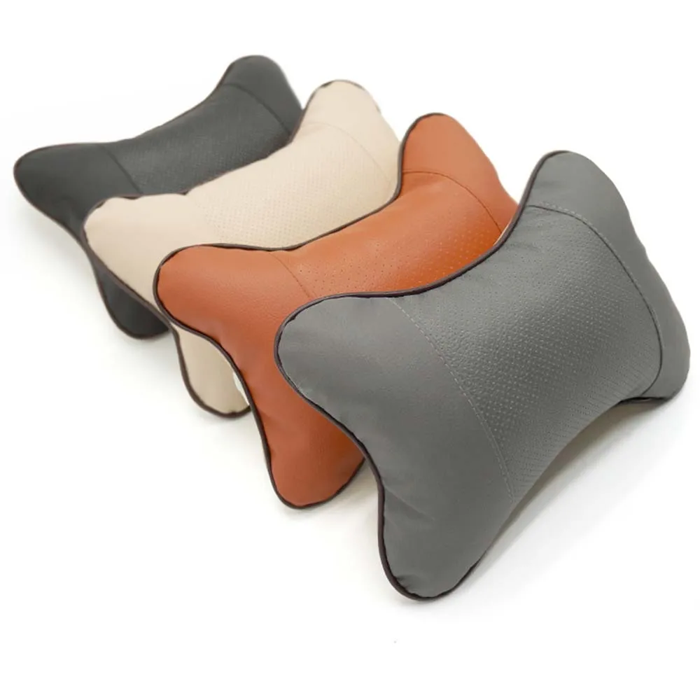 

1PC Car Neck Pillow PVC Leather Breathable Mesh Auto Car Neck Rest Headrest Cushion Pillow