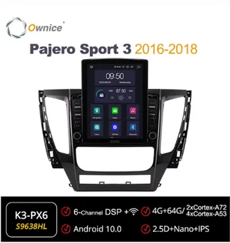 

Ownice Octa 8Core Android 10.0 Car Radio forMitsubishi Pajero Sport 3 2016 - 2018 GPS 2 Din Auto Stereo Player Tesla Style