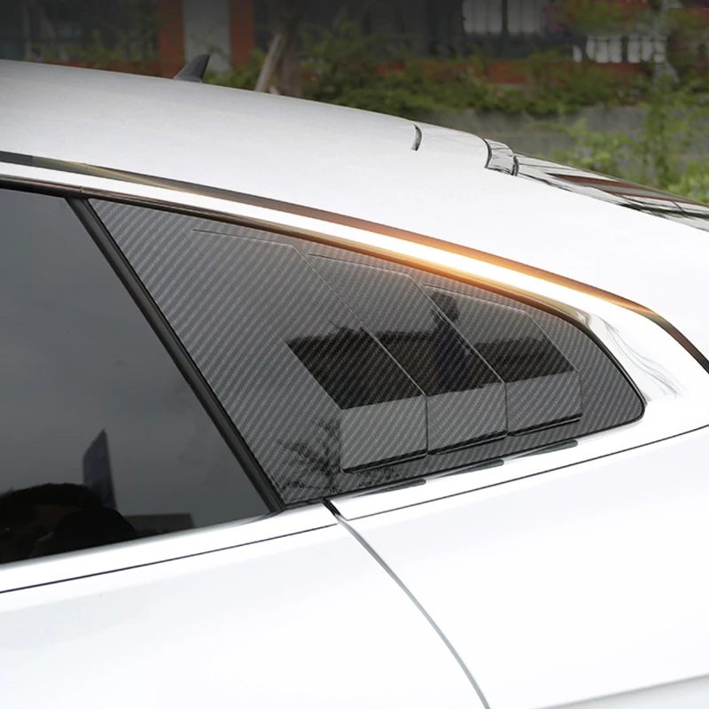 Lsrtw2017 углеродное волокно Автомобильный задний треугольник окна Планки для Volkswagen Arteon салонные аксессуары молдинги