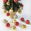 24pcs 3cm Christmas Tree Decor Ball Glitter Gold Silver Plastic Hanging Pendant Decorations For Home Xmas Tree Wreath Ornament ► Photo 3/6