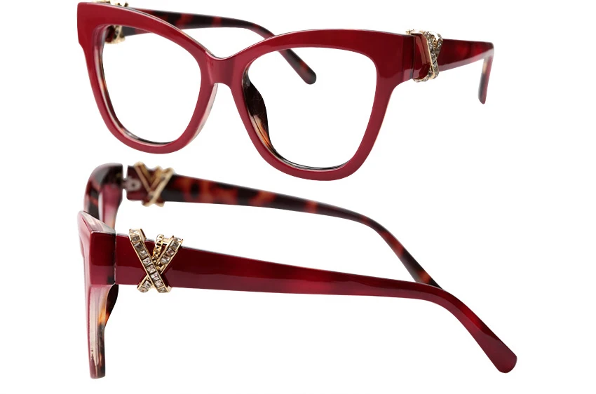 SOOLALA очки для чтения «кошачий глаз» женские с крестом Стразы Гиперметропия дальнозоркости очки для чтения оправа с футлярами 0,5 1,0