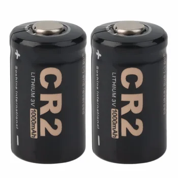 

In stock! 2Pcs CR2 3.0V 1000mAh Protected Rechargeable Battery + Case for Soshine Newest