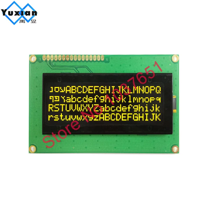 OLED 20*4 2004 oled дисплей 5v Цвет: желтый, белый и черный молотый 16pin LEC2041