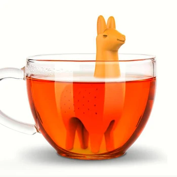 

Food Grade Silicone Rubber As Tea Infuser Llama Alpaca Tea Filter Animal Tea Strainer